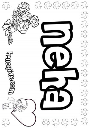 Girl Names Coloring Posters