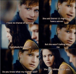 This part in the Hunger Games book made me choke back tears...Im so ...