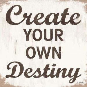 Create Your Own Destiny' Wrapped Canvas