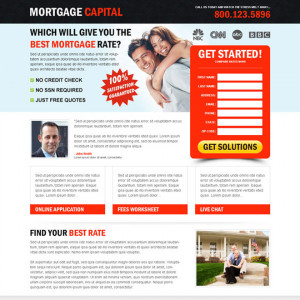 mortgage capital beautiful lead capture landing page design to ...