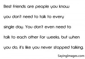 Best friend quotation, famous friendship sayings