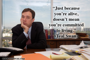 Bored businessman sitting at desk in office with view of the city. (MR ...