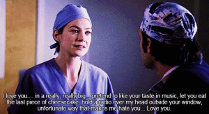 Grey's Anatomy, hahaha. So true.