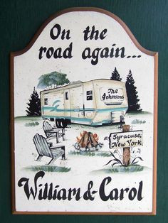 Travel Trailer RV Camper PERSONALIZED Camping Sign Weatherproof Great ...