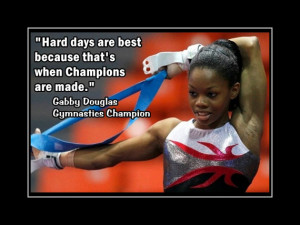 Gymnastics Poster Gabby Douglas Gymnast Photo Quote Wall Art 5x7 ...