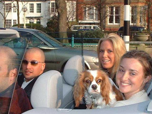 Sunshine brings out Girls & their Dogs