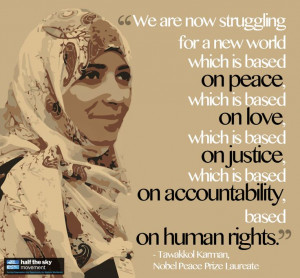 We are now struggling for a new world which is based on peace, which ...