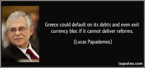 Greece could default on its debts and even exit currency bloc if it ...