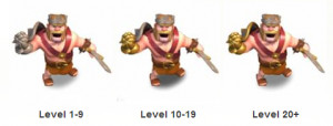 level 4 barbarians Clash of Clans Barbarian King