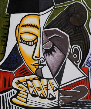 ... une Femme Lisant (Head of a Woman Reading), 1953 by Pablo Picasso