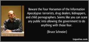 Beware the Four Horsemen of the Information Apocalypse: terrorists ...