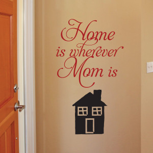 Home Is Where Mom is Wall Quotes™ Decal