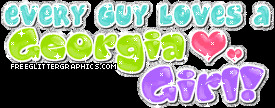 Georgia Girl Glitter Graphic