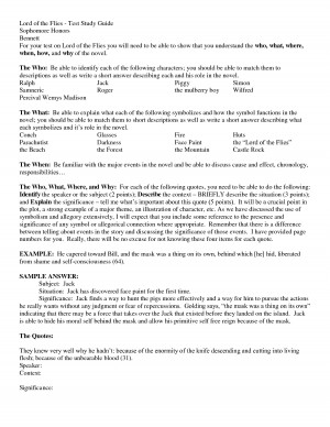 Lord Of The Flies The Beast Quotes With Page Numbers Lord of the flies ...