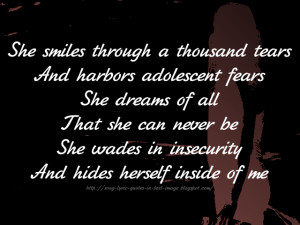 Looking In - Mariah Carey Song Lyric Quote in Text Image