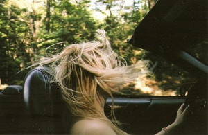 blonde, blow, breeze, car, driving, fast, hair, summer, wind