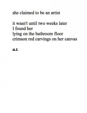 she claimed to be an artist it wasn't until 2 week later I found her ...