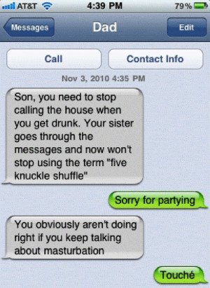 sexting your Mom or just receiving a shameful recap of drunken ...
