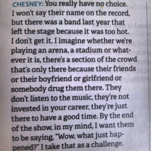 kenny chesney live show quotes