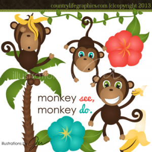 Jungle Monkey Clipart Jobspapa