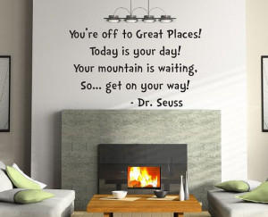 Vinyl Wall Quote Dr Seuss Quote Home Decor Wall by NewYorkVinyl, $15 ...