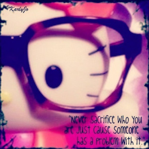 Hello Kitty Addiction.(: #hello kitty #addiction #love #glasses #quote ...