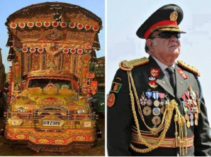 Pakistani Truck and Afghan Truck