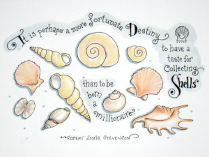 Seashells Beach Art Shells Quote Robert L by PattieJansen on Etsy, $15 ...