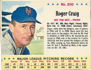 Mets Card of the Week: 1963 Roger Craig