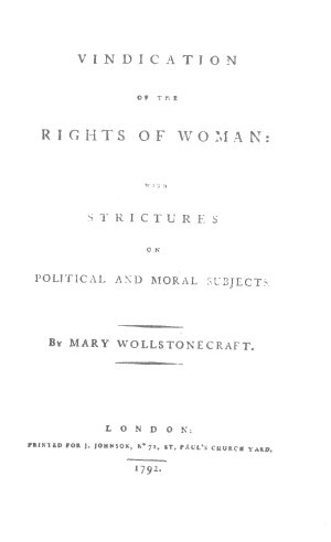Mary Wollstonecraft A Vindication Of The Rights Of Women Quotes Author ...