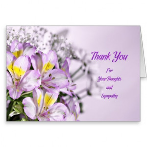 Thank you for sympathy with lilies card