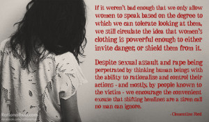 Victim Blaming and Objectification.. by rationalhub