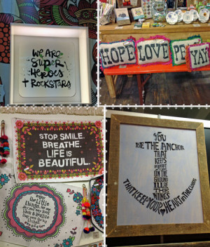 ... Market . One huge trend that I noticed was inspirational quotes