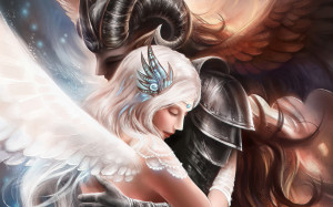 Demon angel love Wallpapers Pictures Photos Images