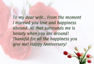 Anniversary message to husband from wife