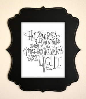 Harry Potter Albus Dumbledore Quote Print- 