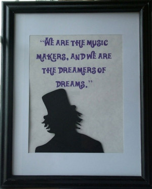 Willy Wonka Inspired Silhouette and Quote Picture Framed (Featured ...