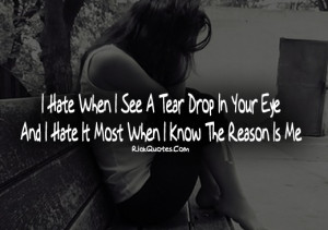 Cry Quotes | Tear Drop In Your Eye Cry Quotes | Tear Drop In Your Eye