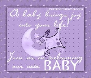 Welcome Baby Joy picture for facebook
