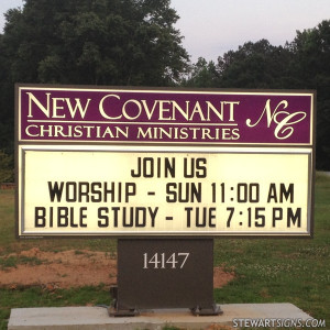 Church Sign for New Covenant Christian Ministries - Photo #2813