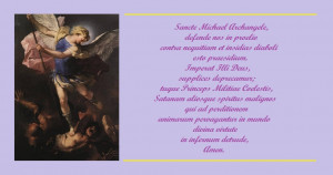 Latin Prayer to St. Michael the Archangel
