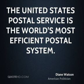 The United States Postal Service is the world's most efficient postal ...