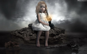 Cute Sad Little Girl With Lamp Teddy Bear Images, Pictures, Photos, HD ...