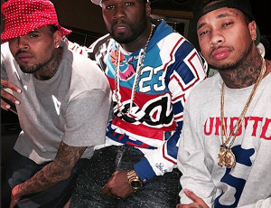 Tyga and Chris Brown 2015