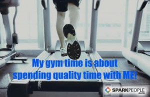 Gym time = Me time! Repin if you agree! via @SparkPeople