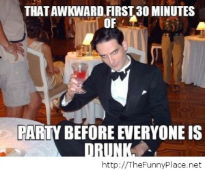 That awkward moment at a party
