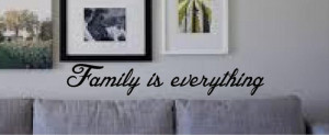 Family is everything wall quote wall art sticker home decor decal ...