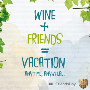 Wine + friends. This is so true :)