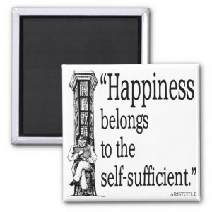 Aristotle Quote - Happiness - Quotes Sayings Fridge Magnets