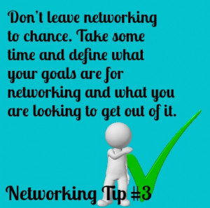 Networking Tip #3 Define your goals. - - Read Great Articles on ...